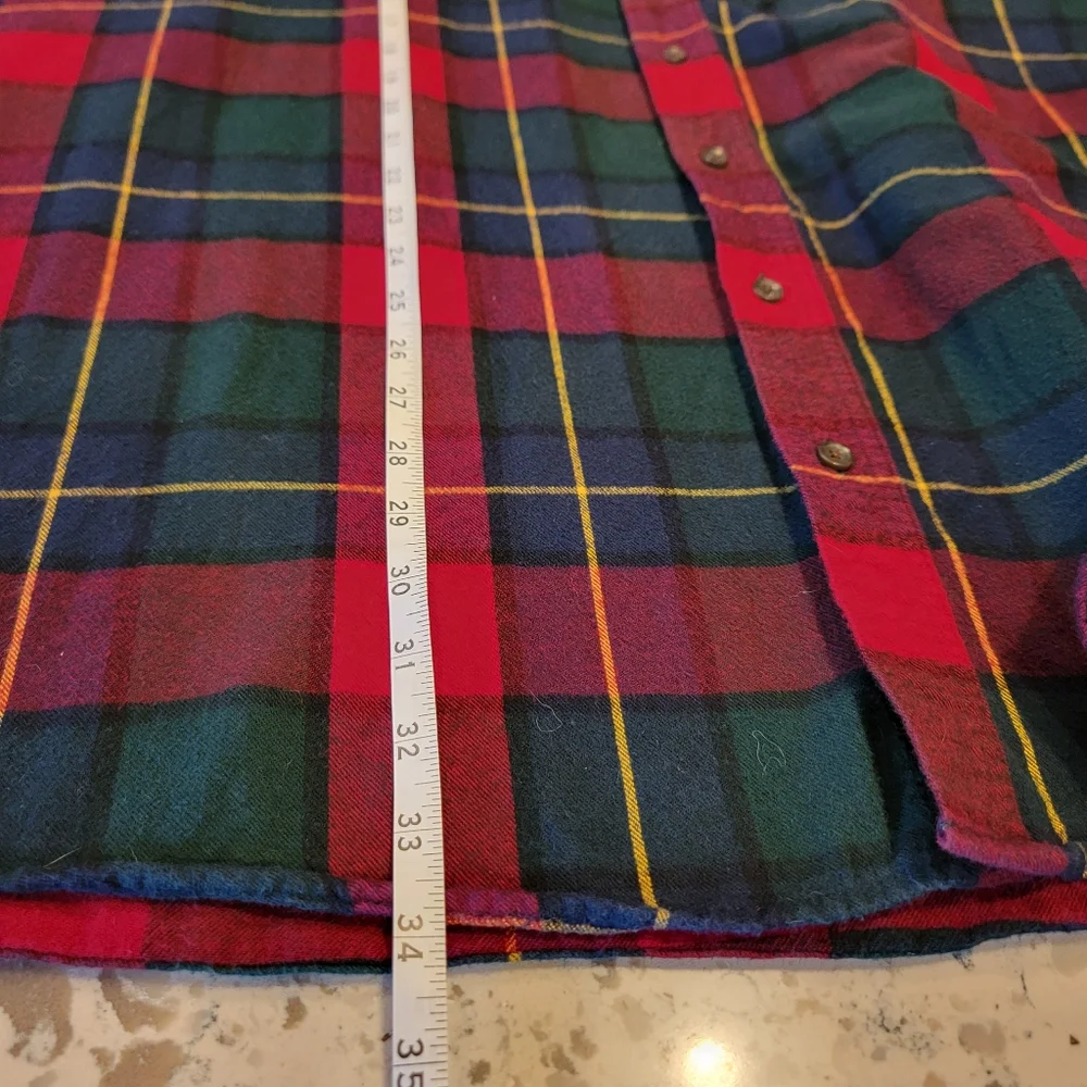 LL Bean Men’s‎ Plaid Flannel Shirt Button Down Traditional Fit XXLT